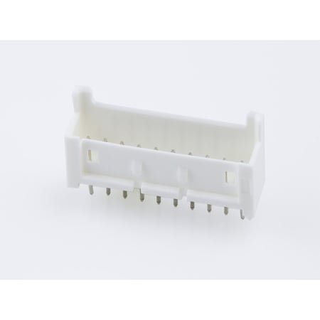 Molex Board Connector, 10 Contact(S), 1 Row(S), Male, Straight, 0.098 Inch Pitch, Solder Terminal, White 533751010